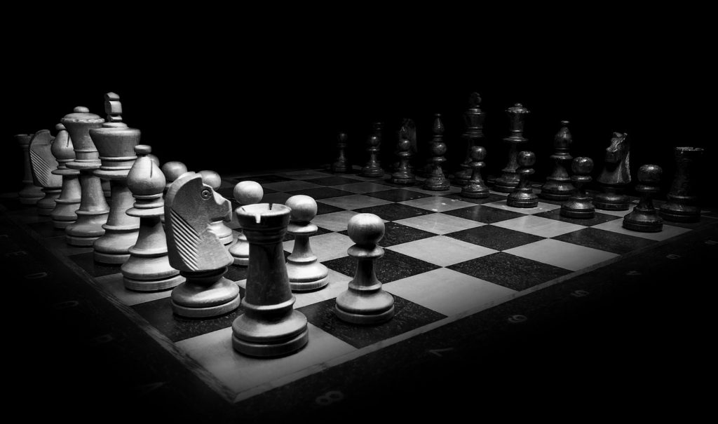 stock photo of a chess board