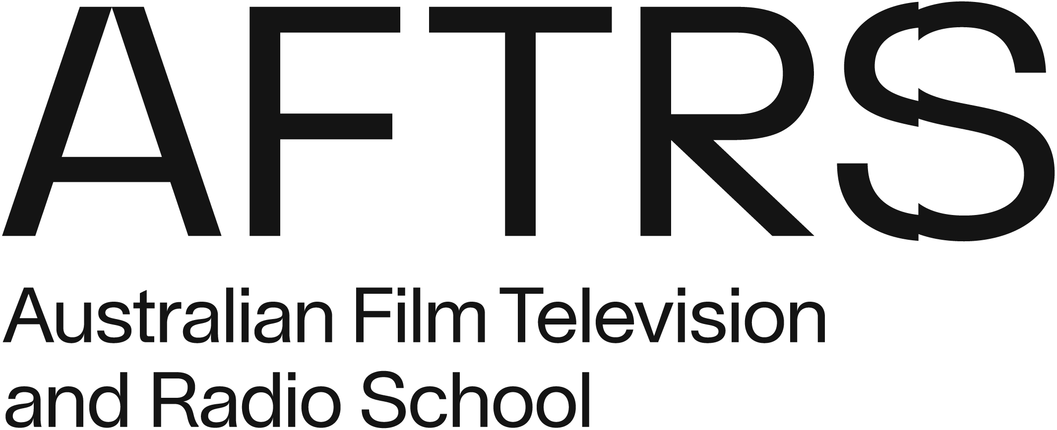 black and white AFTRS logo